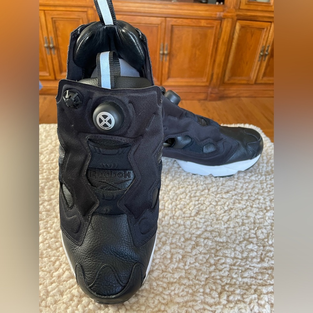 Reebok Bounty Hunter x Atmos x Packer x InstaPump Fury Black White, Size 9 - Picture 10 of 13